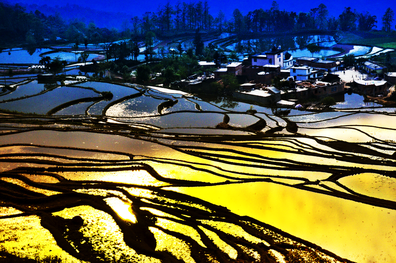 山村梯田