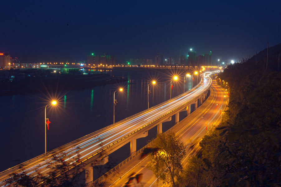 高架桥夜景