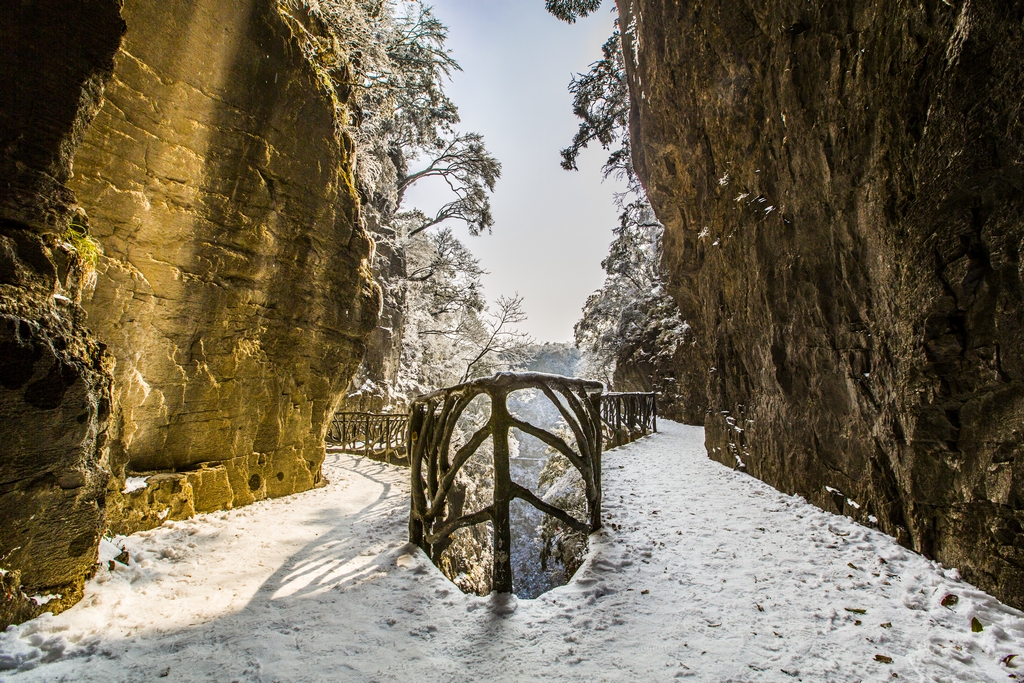 雪中鬼谷栈道