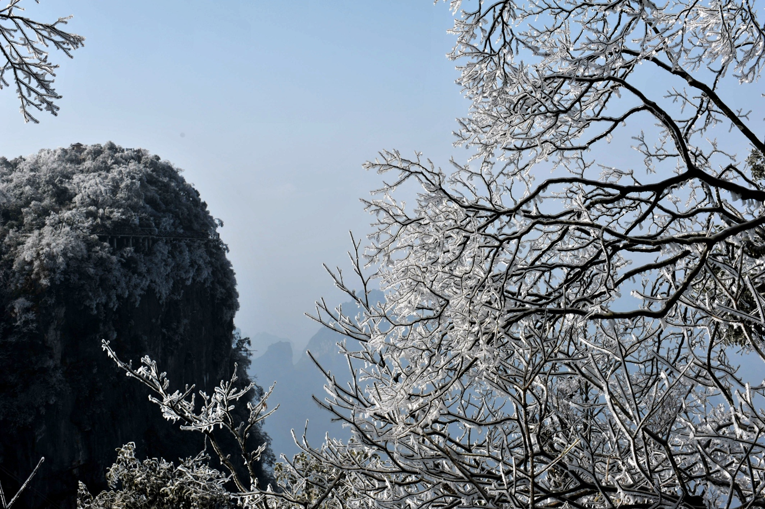 天门山雪景6