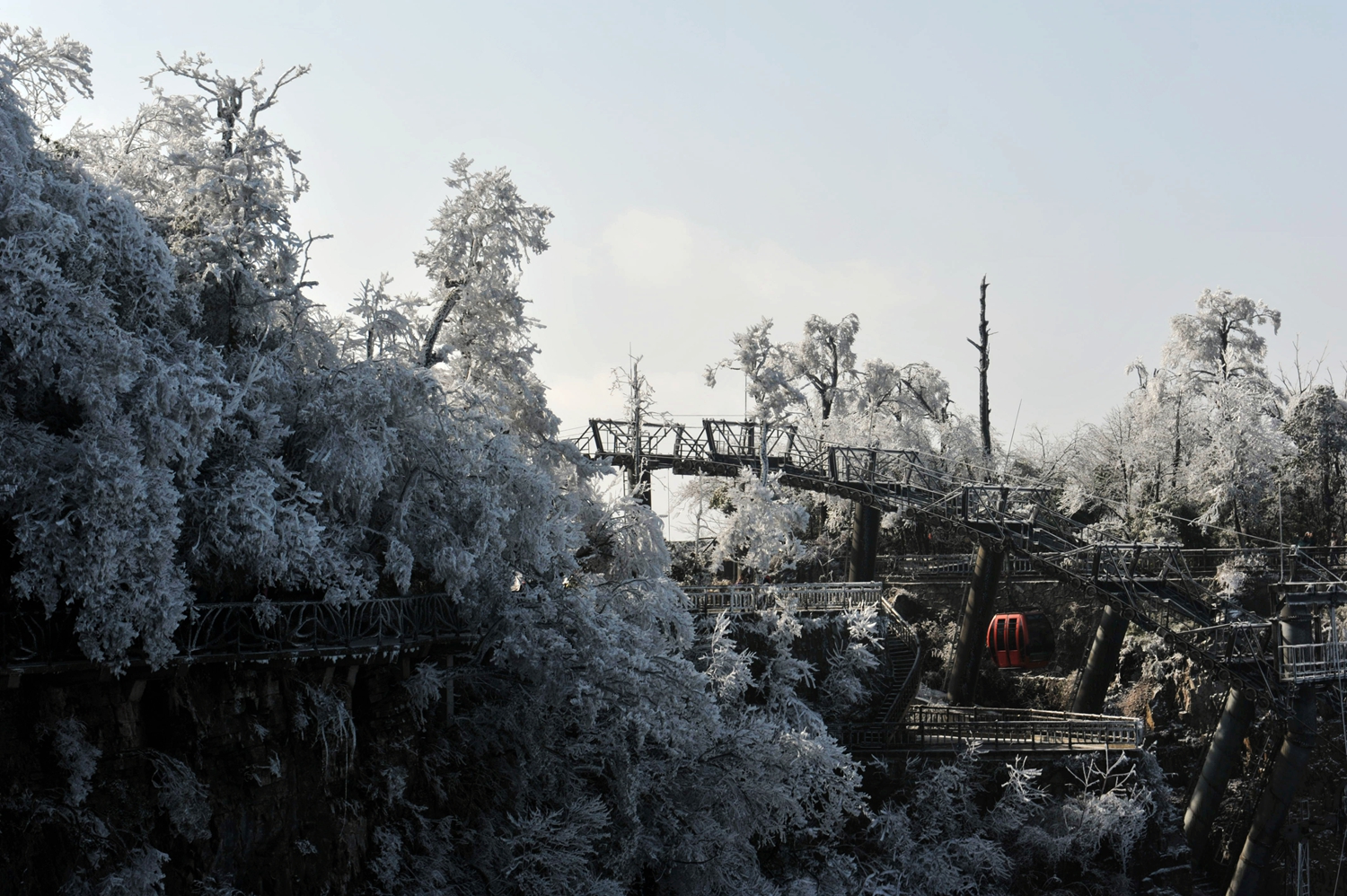 天门山雪景8