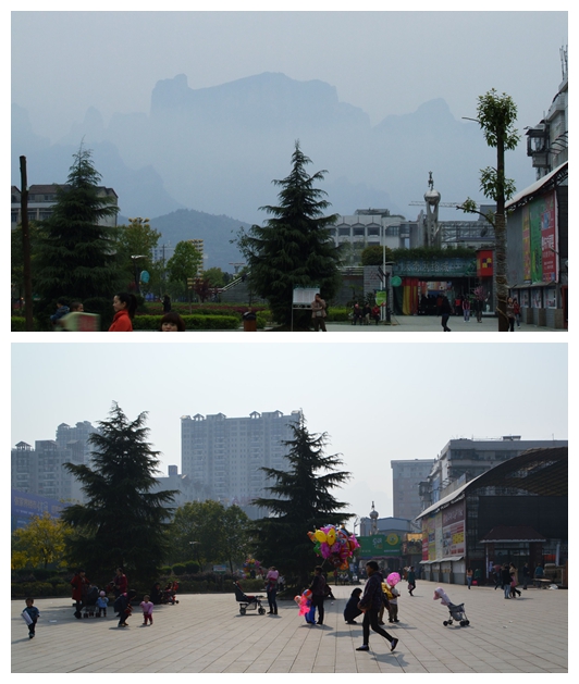 人民广场对比图