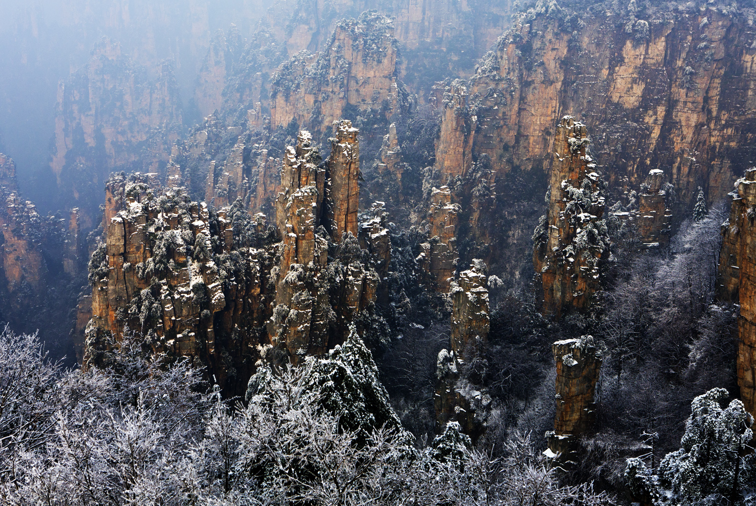 天子山雪