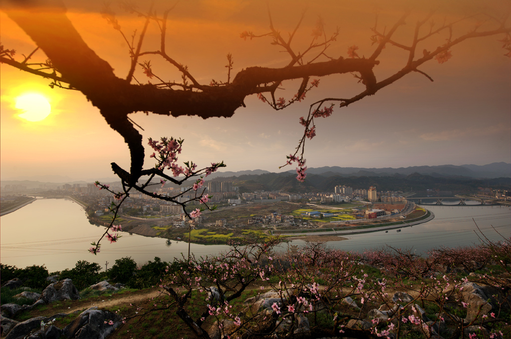 夕照渡船坡
