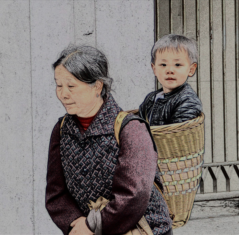 奶奶的小背篓
