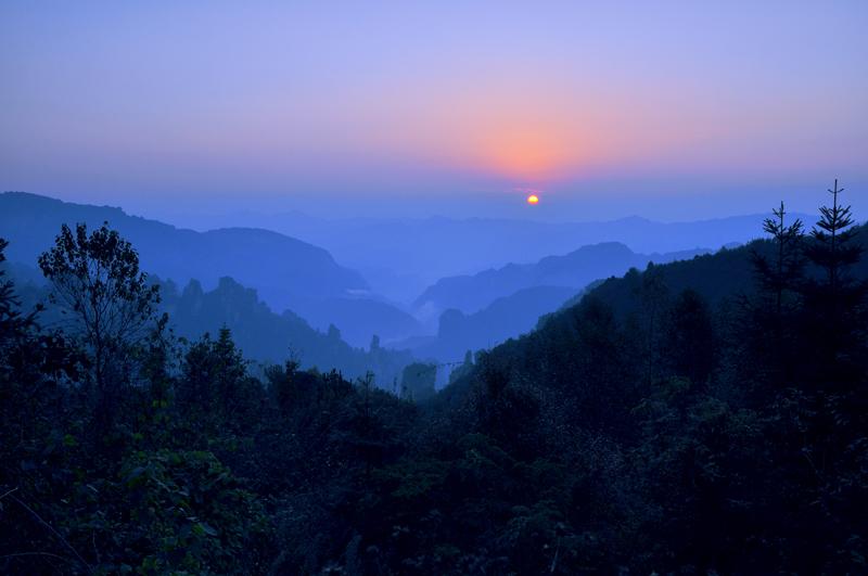 天子山曰出