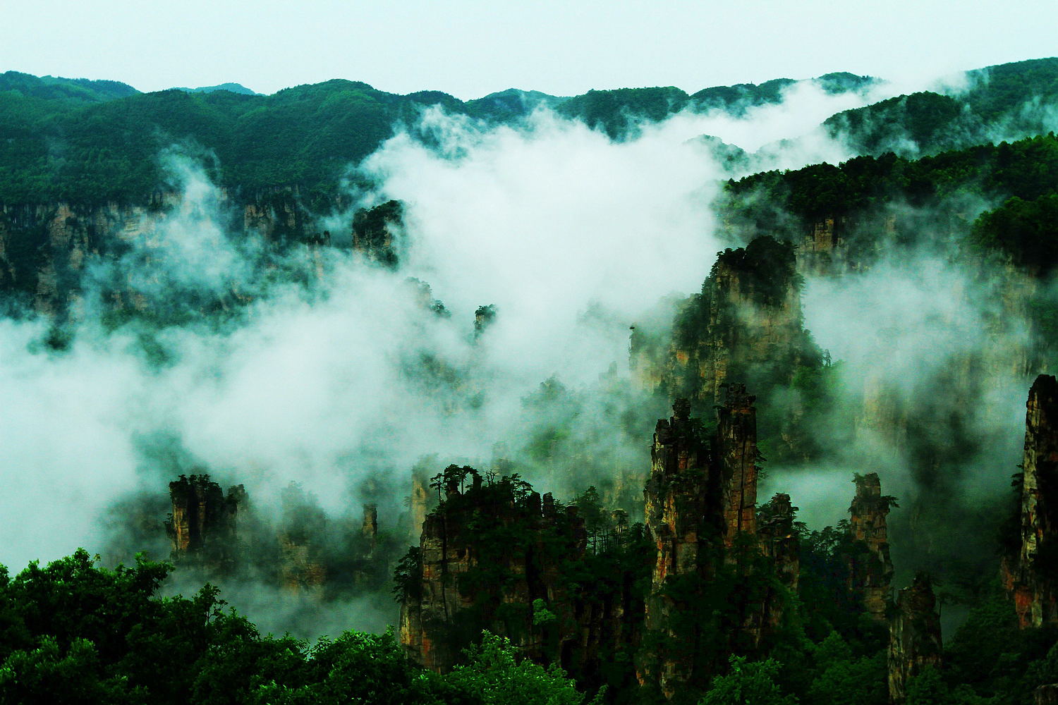 天子山风光