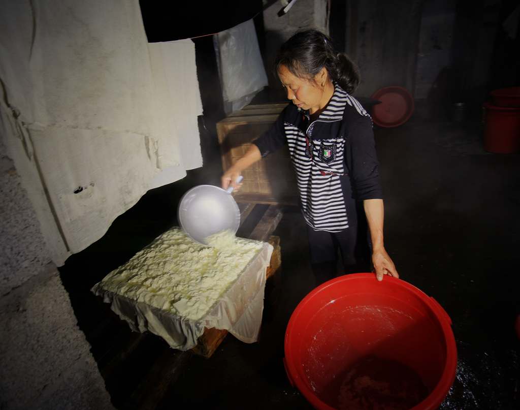 家庭作坊做豆腐