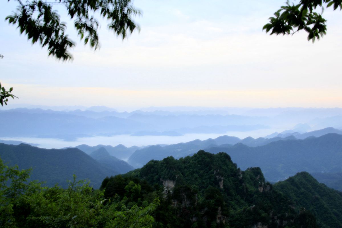 天子山日出