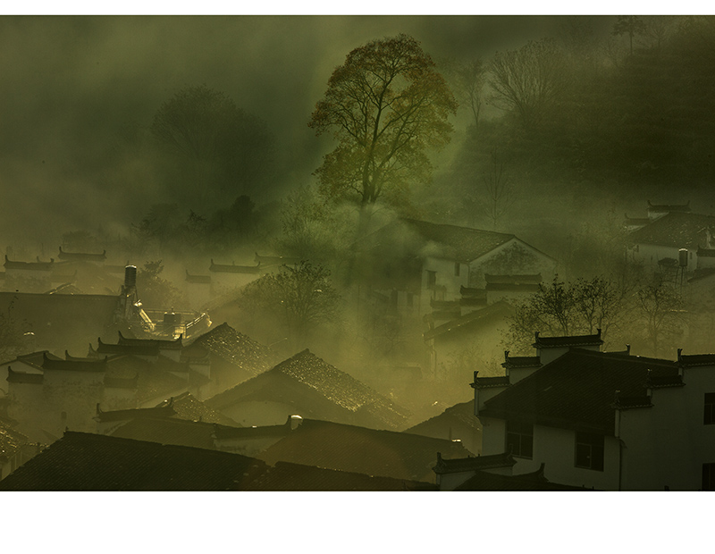 秋色小山村