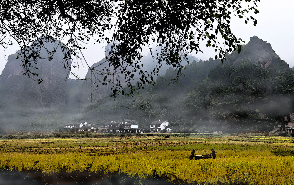 秋雨崀山