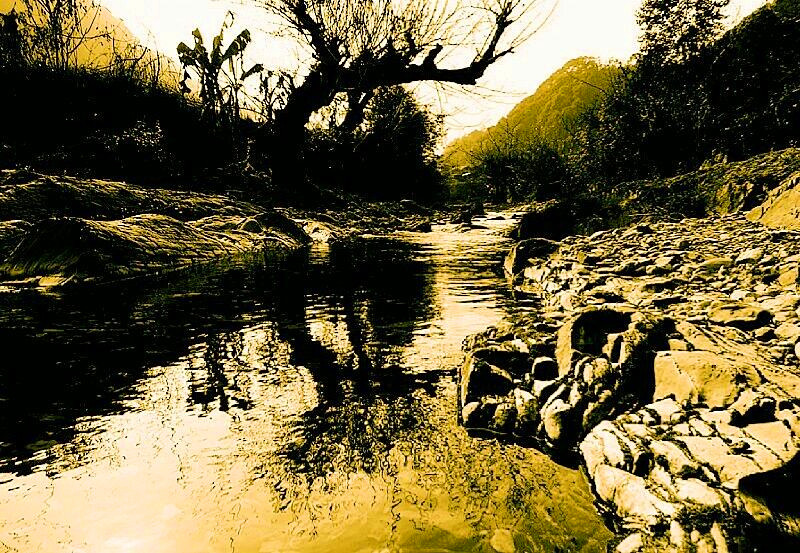 小溪冬景