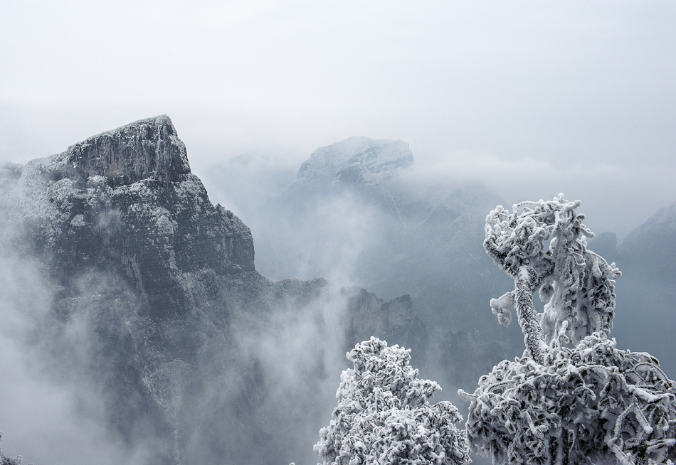 冰雪天门山