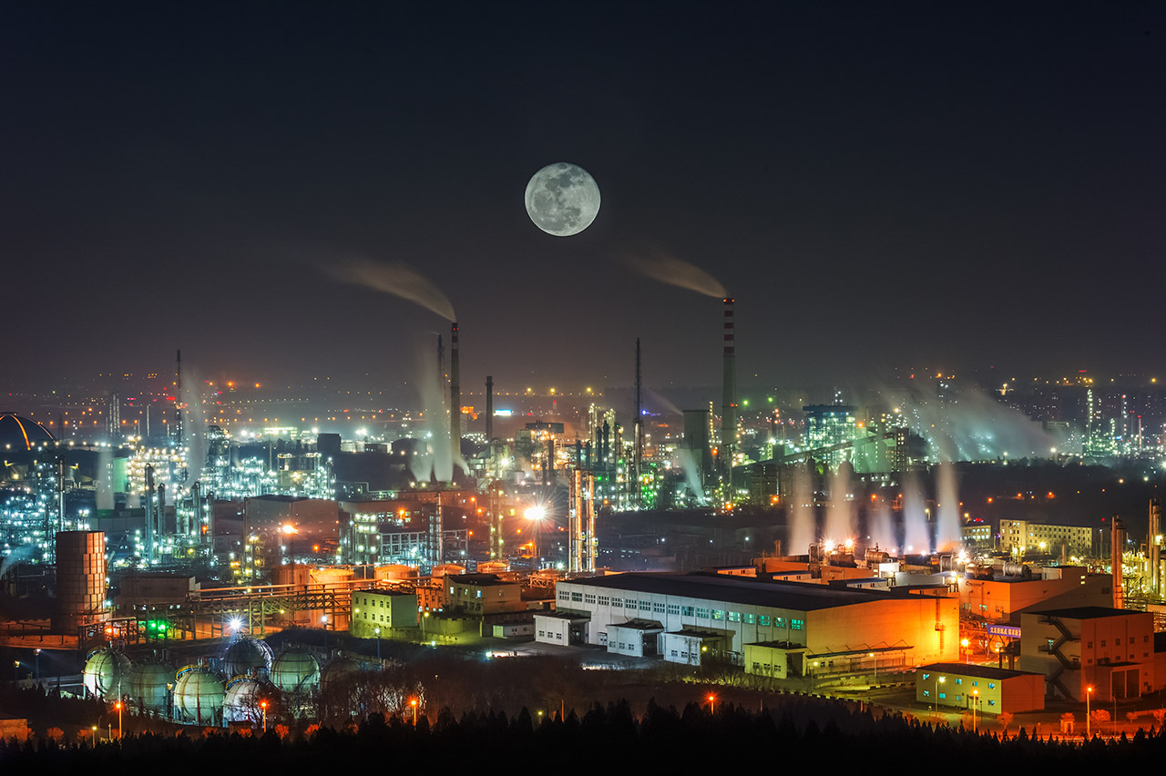 燕山石化夜景