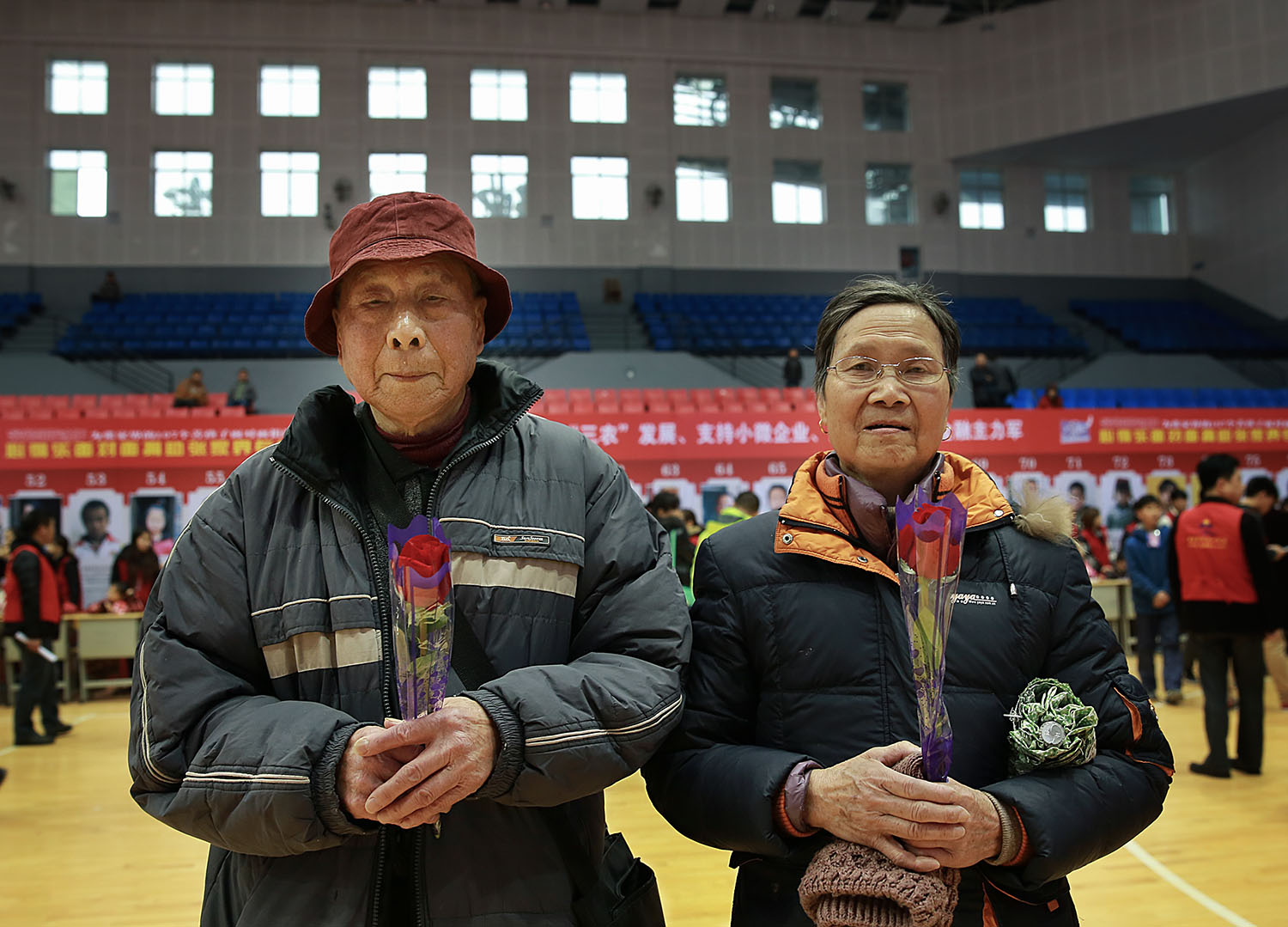 80岁老夫妻的爱心情人节