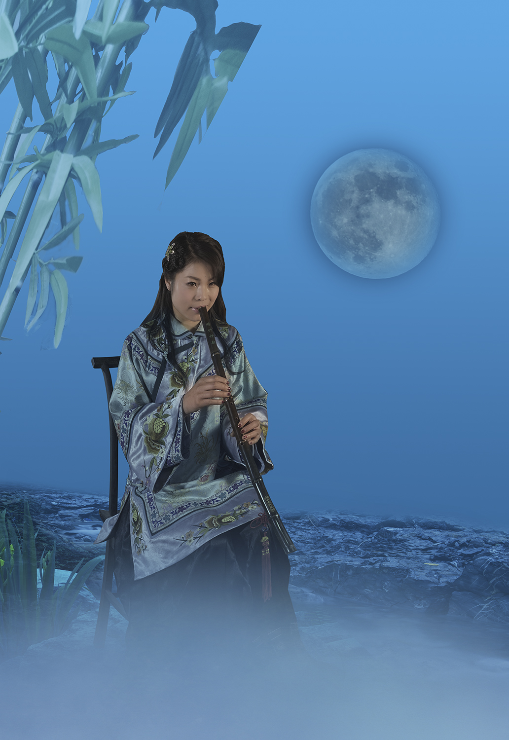 月下萧竹声