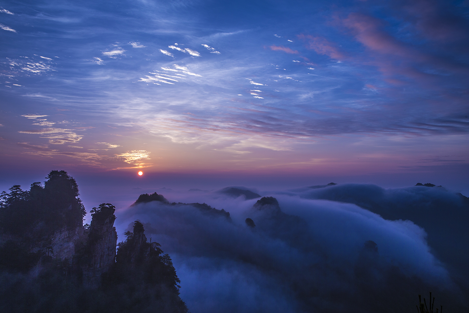天子山之晨