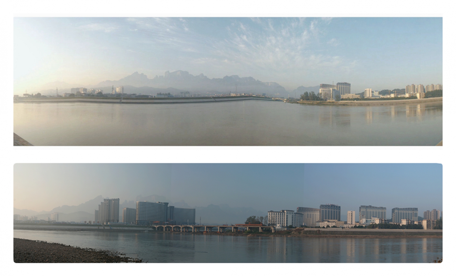 澧水河岸的变化