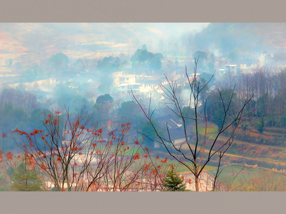 画意小山村