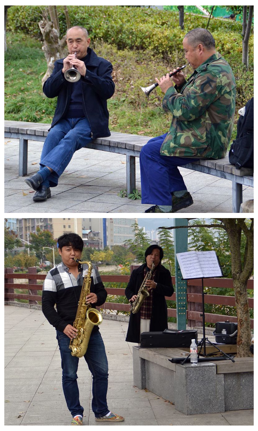 澧水河畔吹奏者