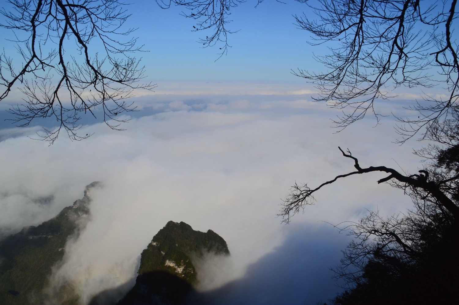 天门山云海七之云海奇观