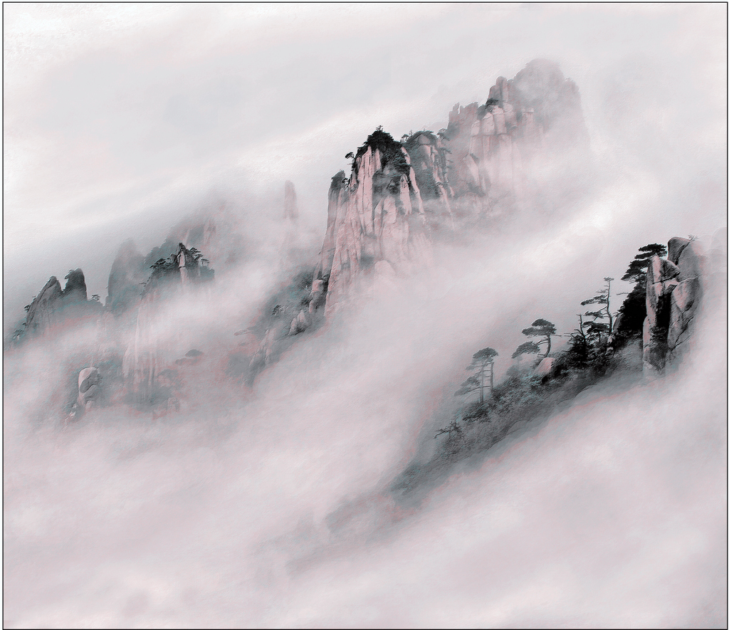 国画三清山