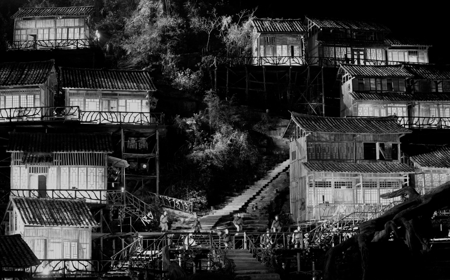 狐仙聚居夜景