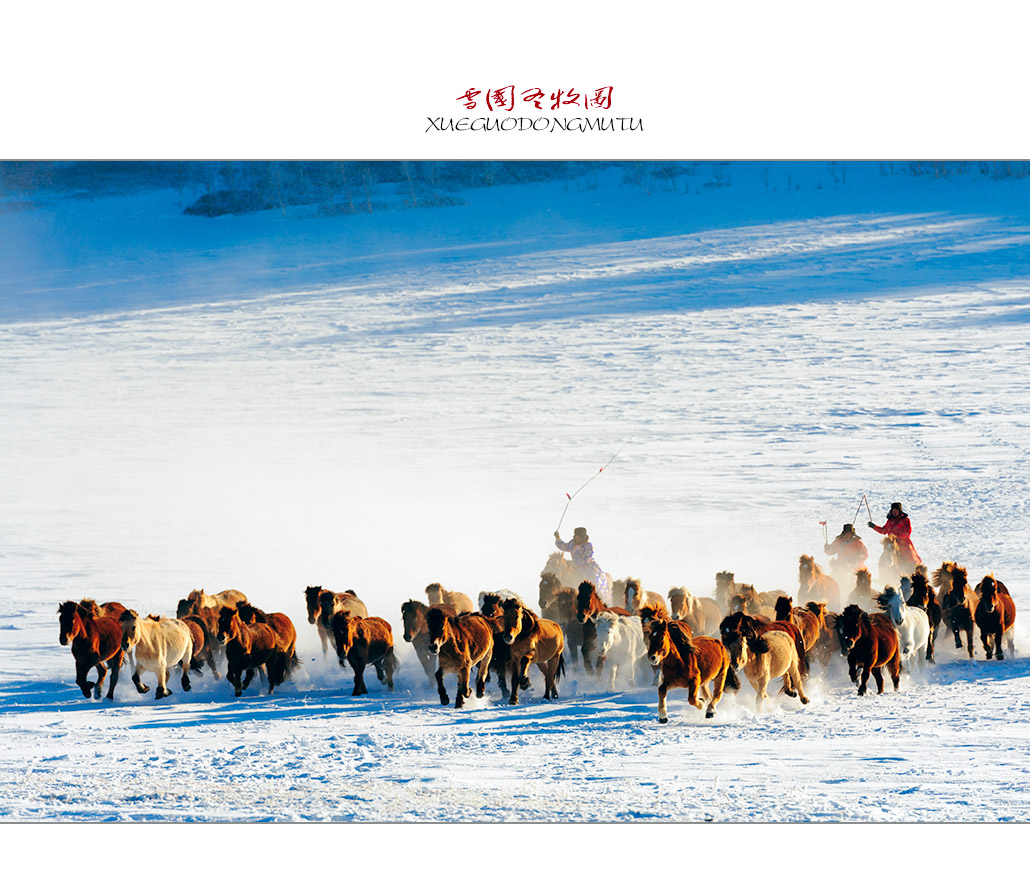 雪国冬牧图（3）