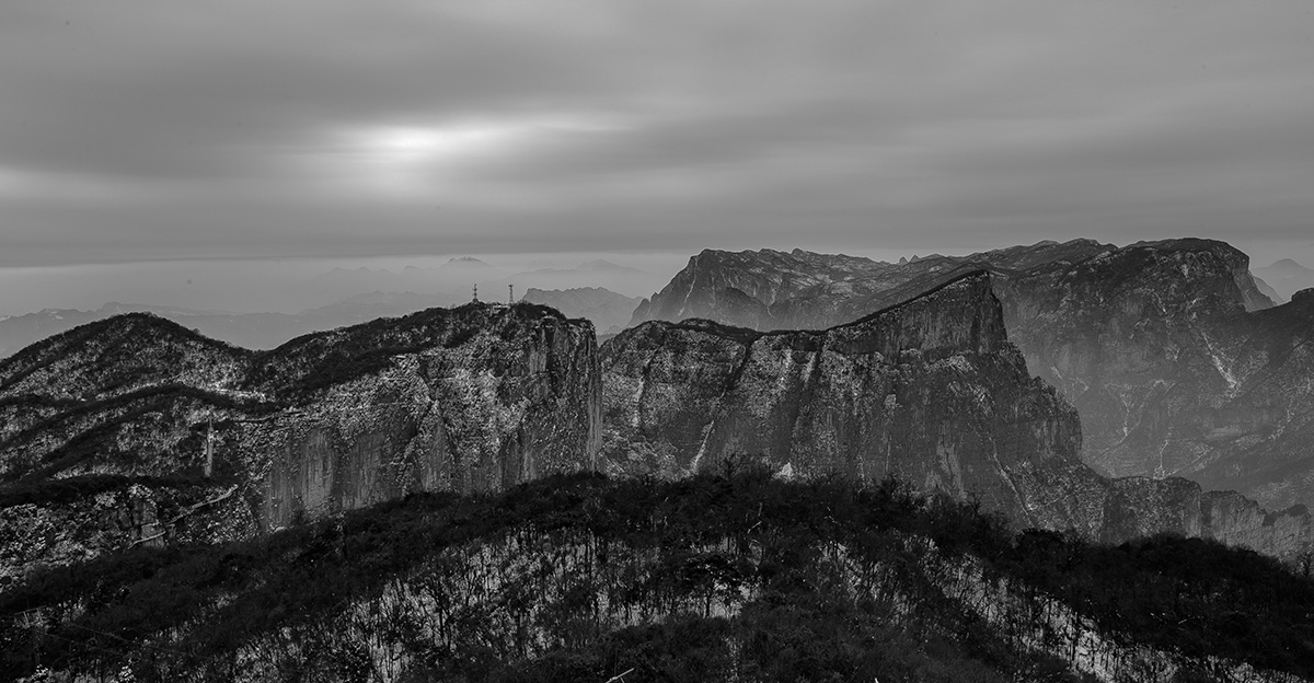 水墨天门山2
