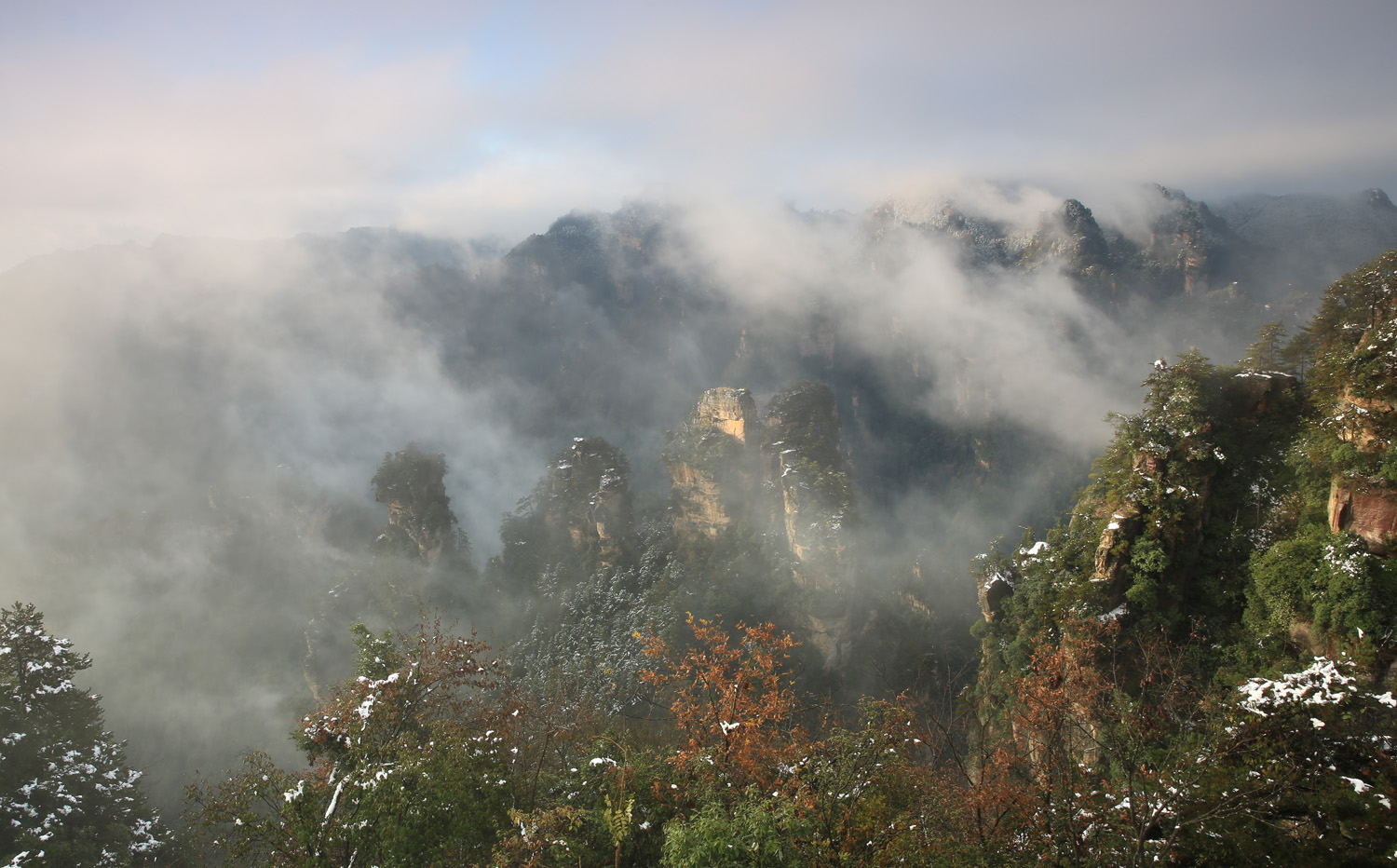 黄石寨雪景