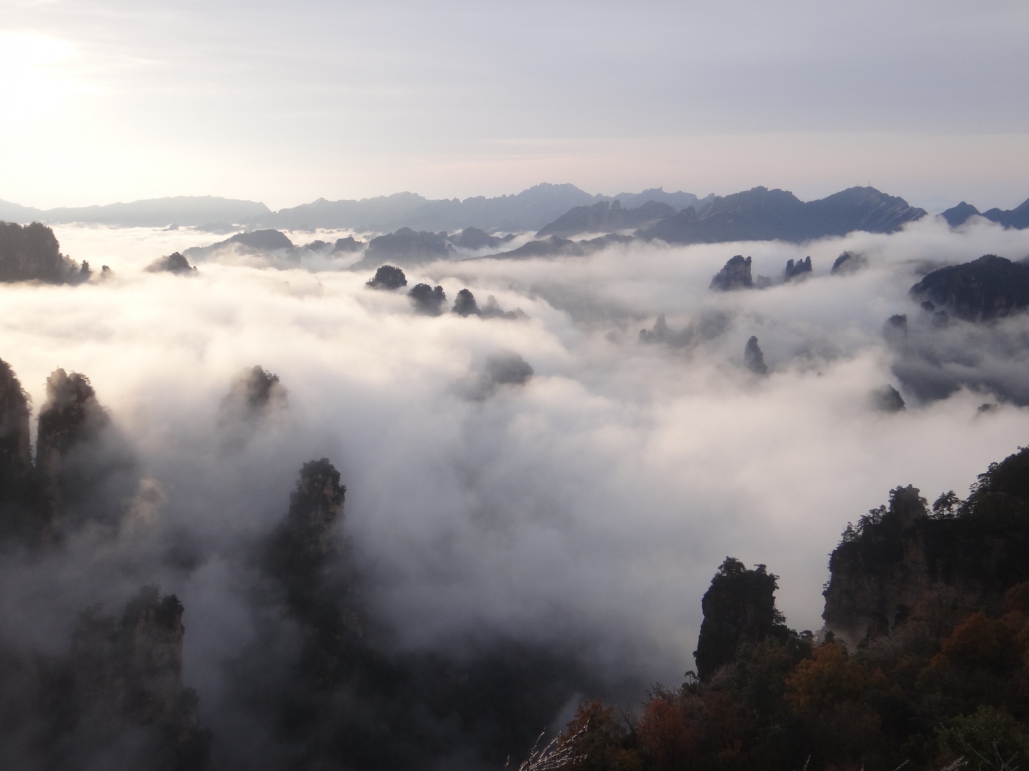 天子山晨曦