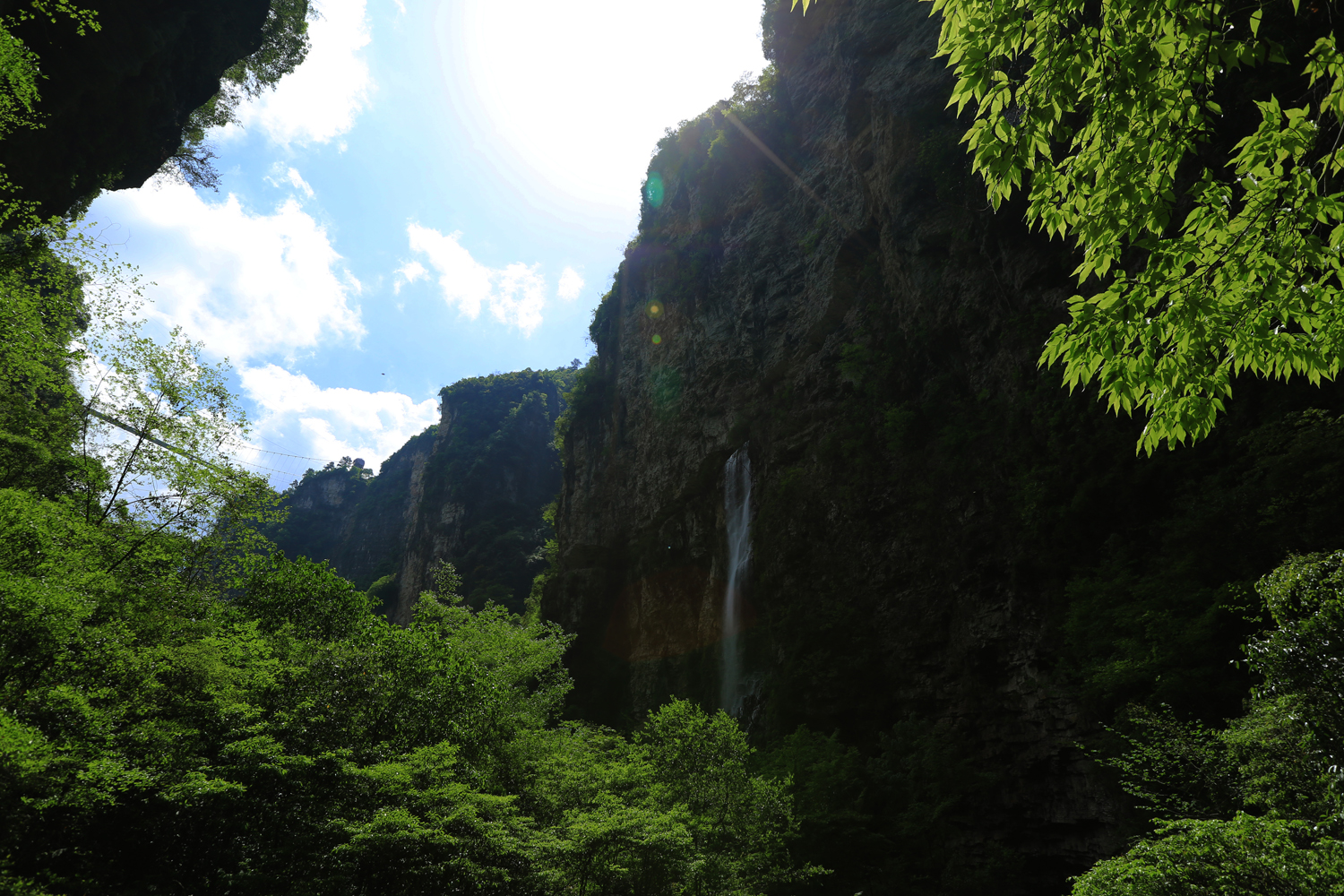 峡谷细流