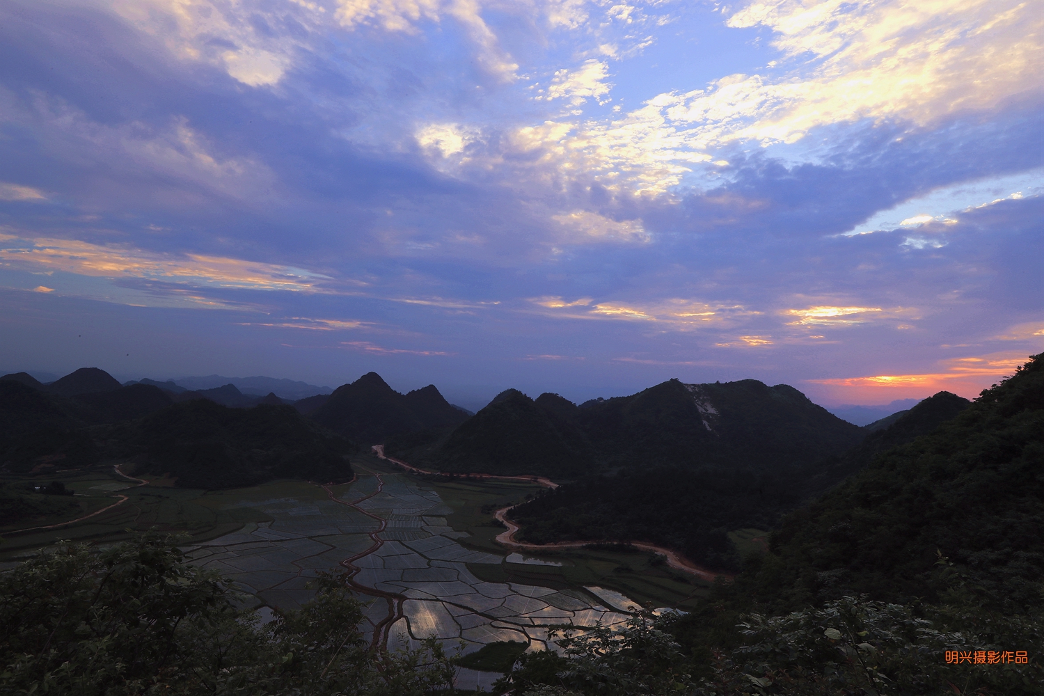 羊峰山晚霞2