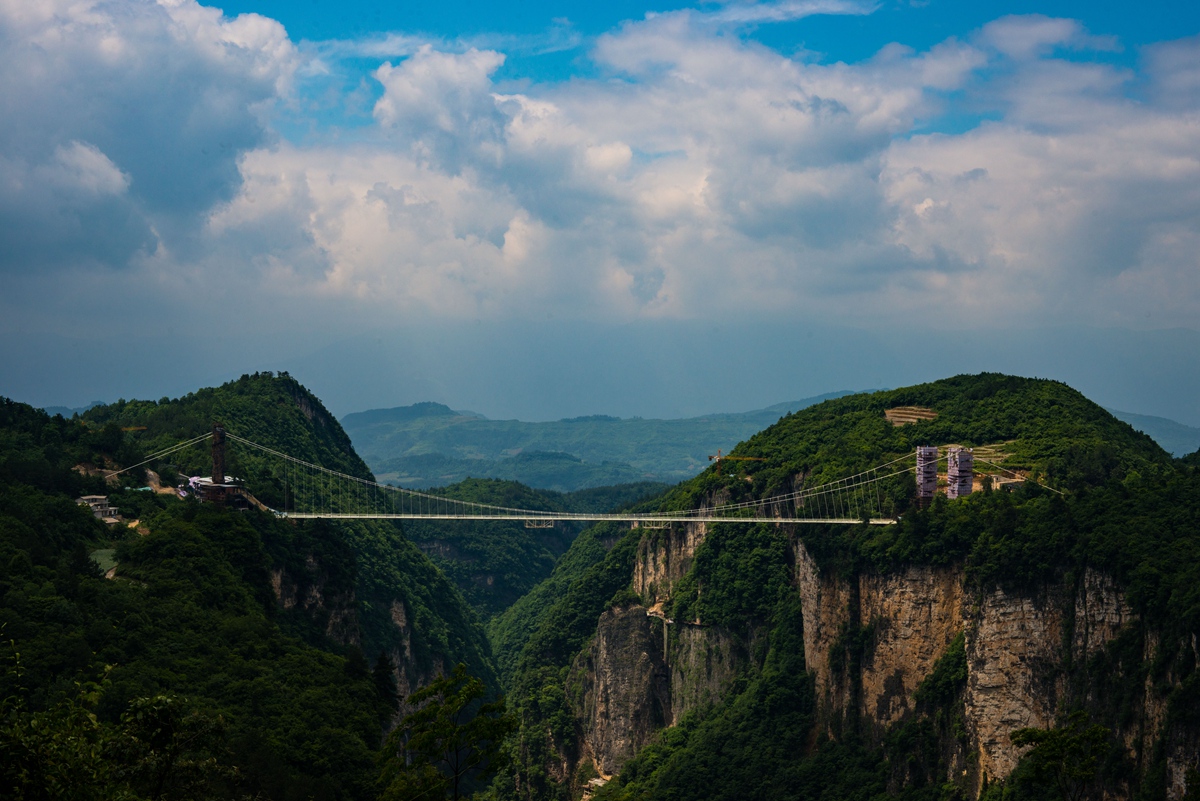 远眺大峡谷玻璃桥