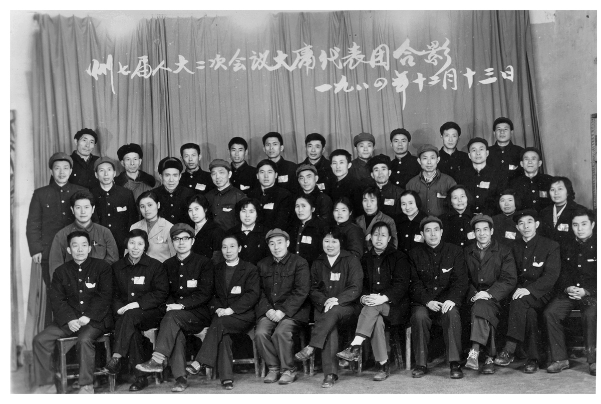 州七届人大二次会议大庸代表团合影