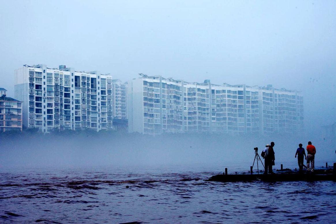 澧水河晨雾