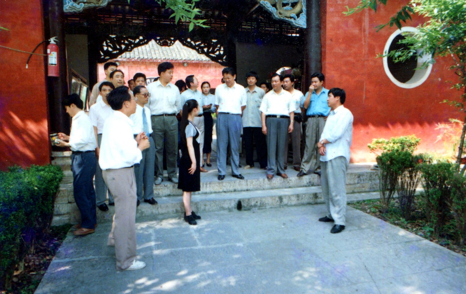 李铁映副总理在普光寺视察