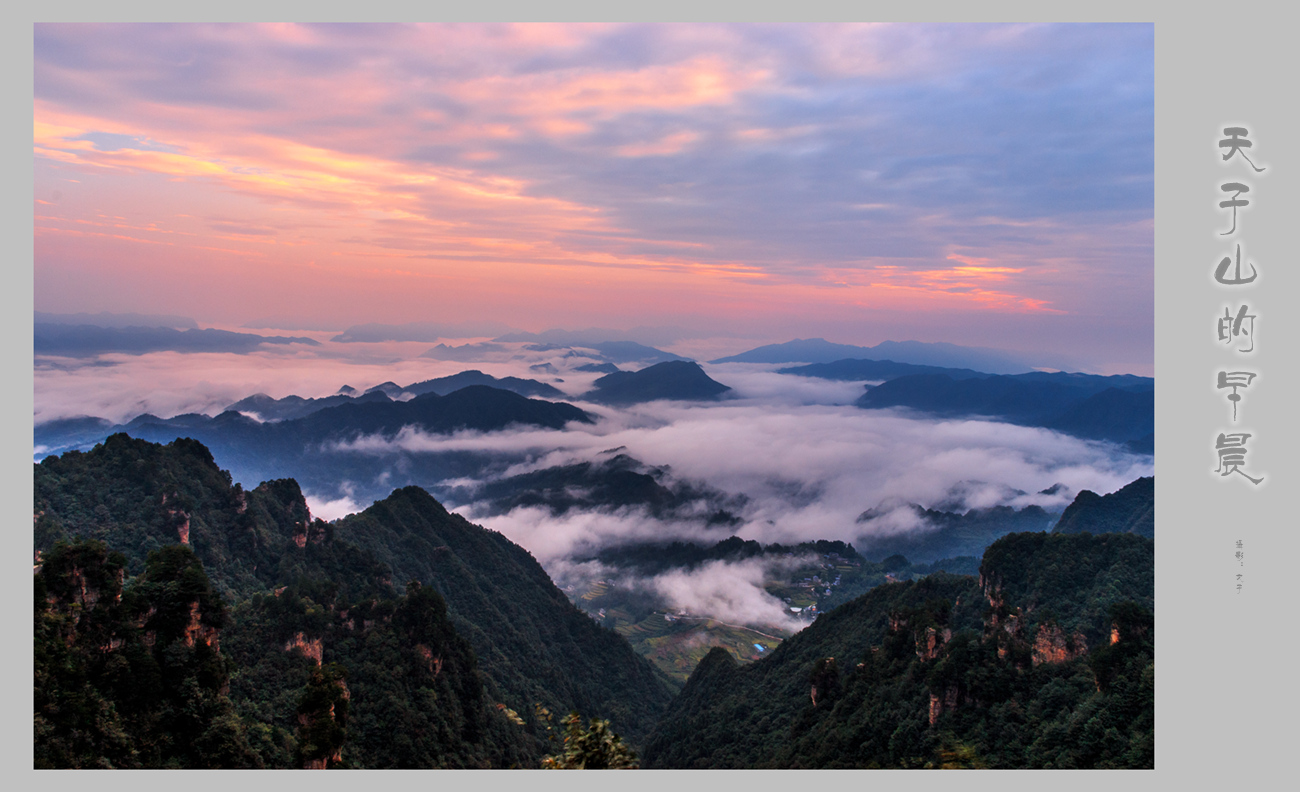 天子山的早晨