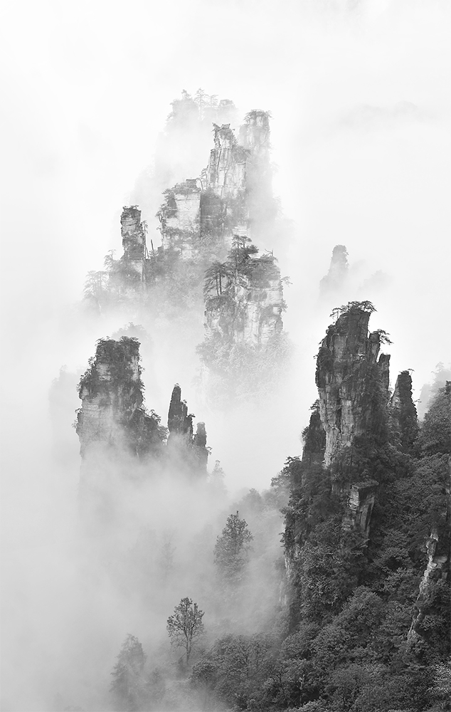 峰林缠云纱
