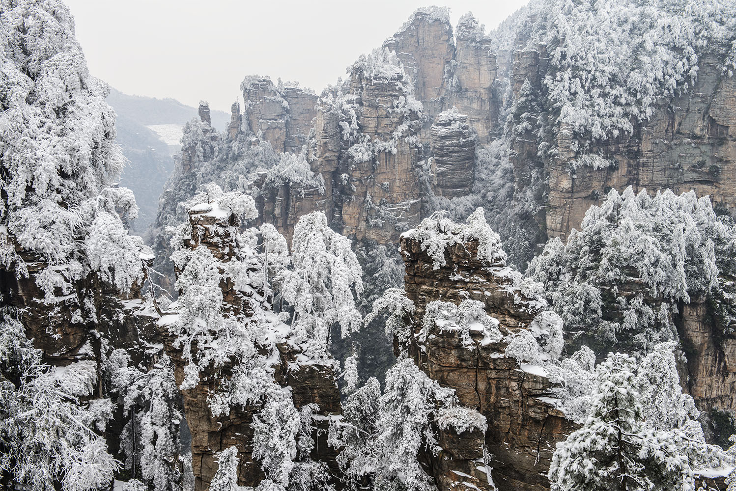 黄石寨的雪
