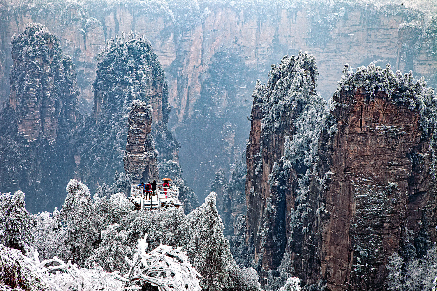 《黄石寨冬雪》