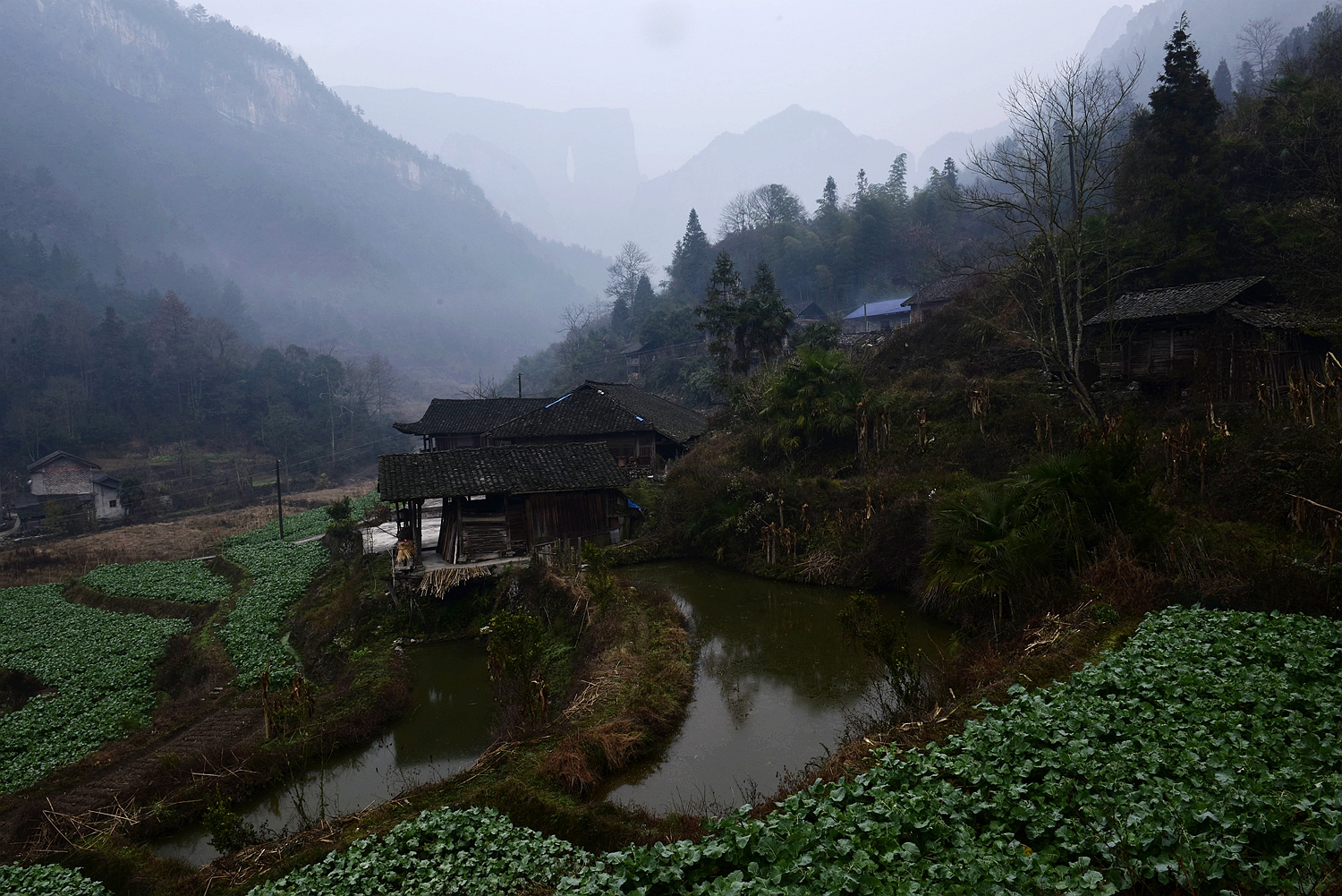 山村的早晨