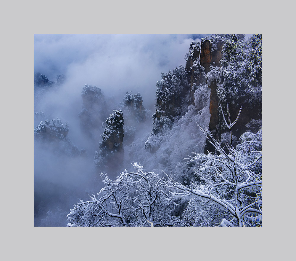 天子山冬雪