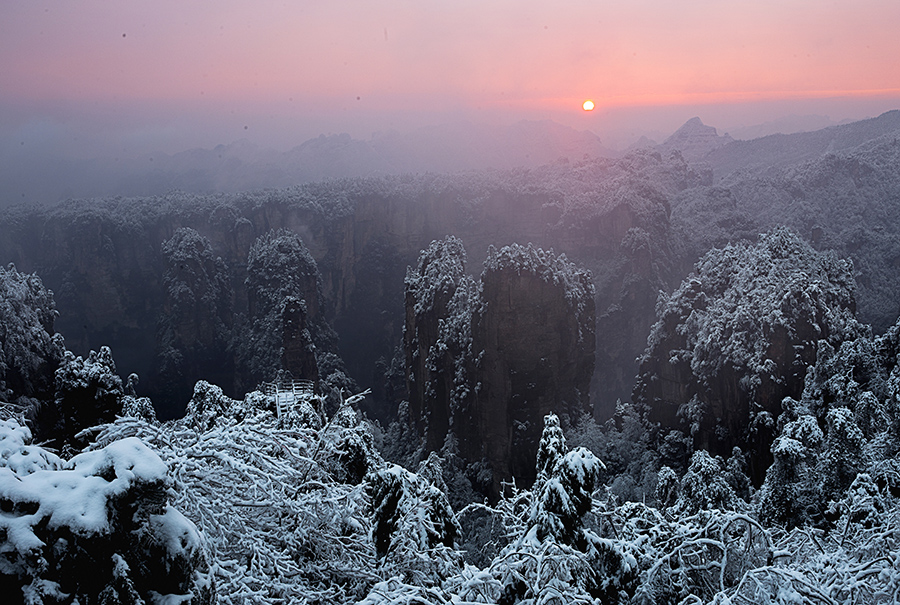 雪后黄石寨