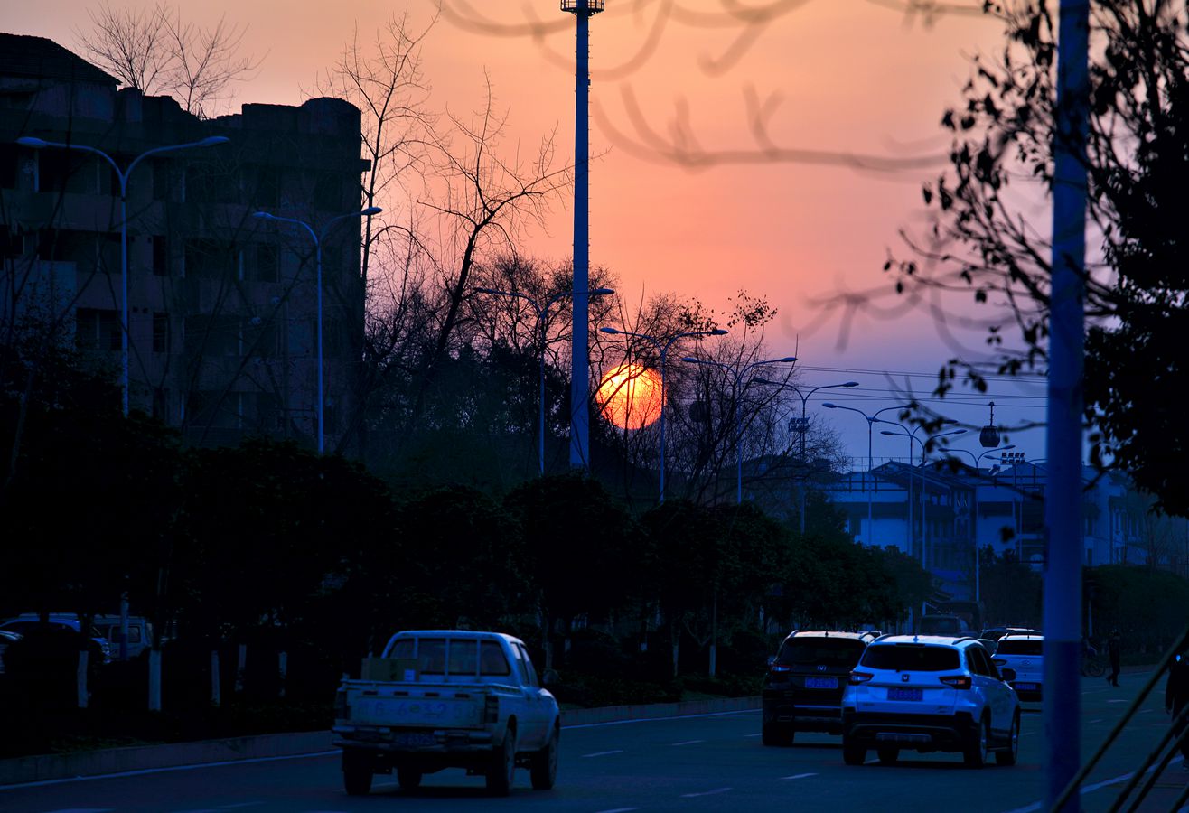温馨夕阳