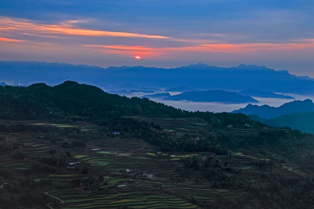 梯田的早晨