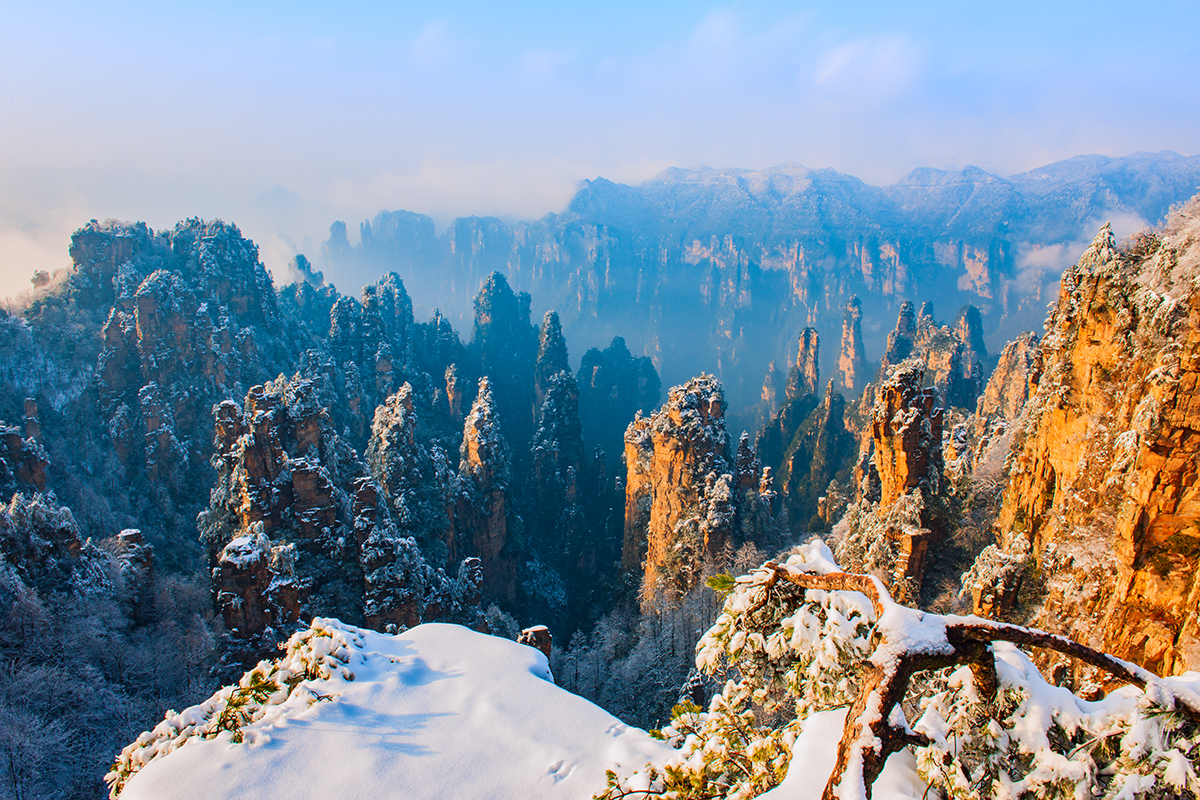 天子山雪