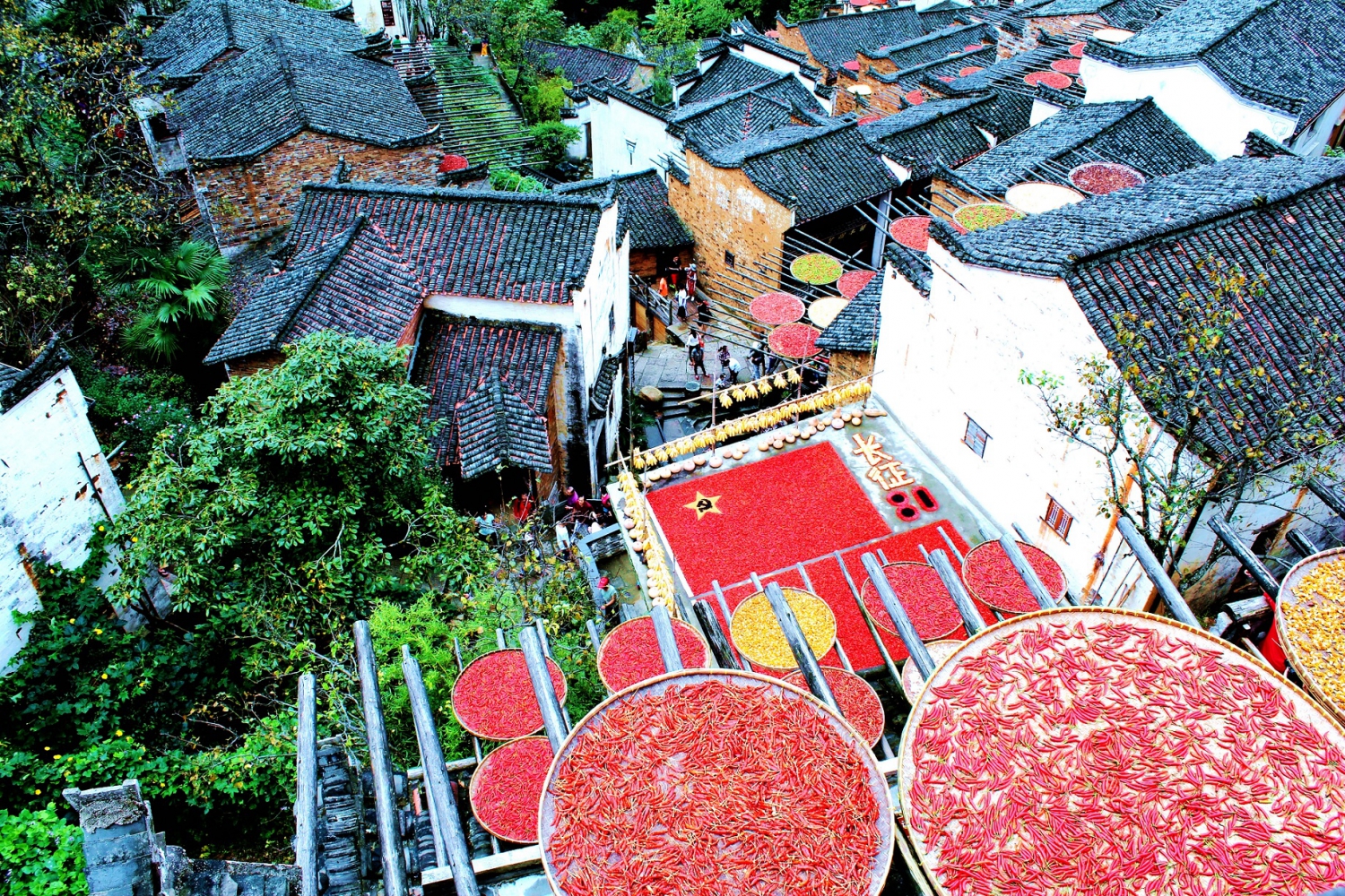篁岭晒秋