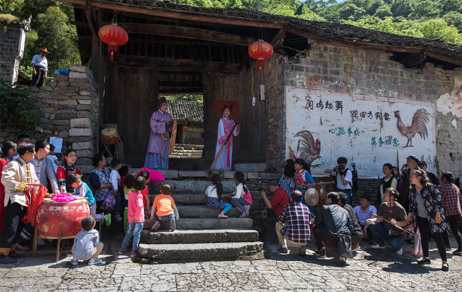 乡村自娱自乐阳戏
