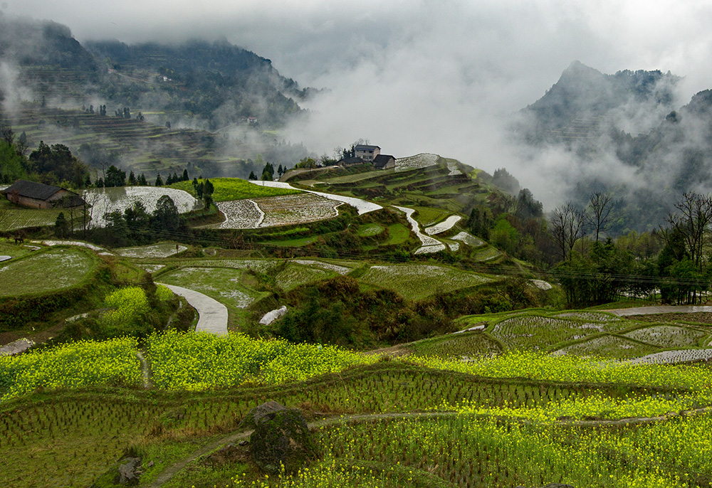 雨后龙凤山